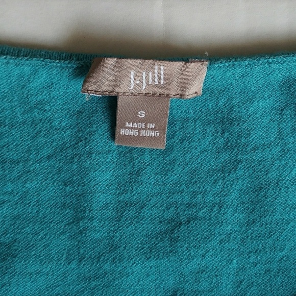 J Jill Gathered Neck Lagenlook 3/4 Sleeve Sweater S - Picture 3 of 4